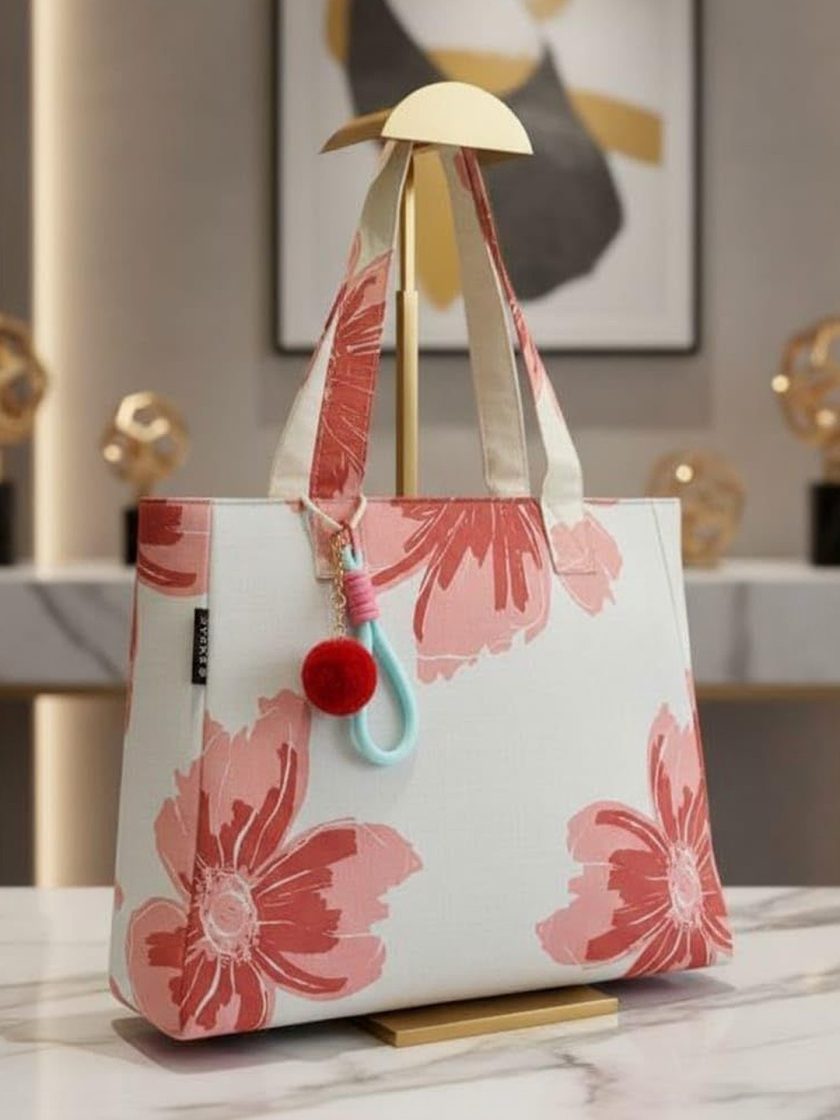 ENSAC - Floral Shopper Tote Bag