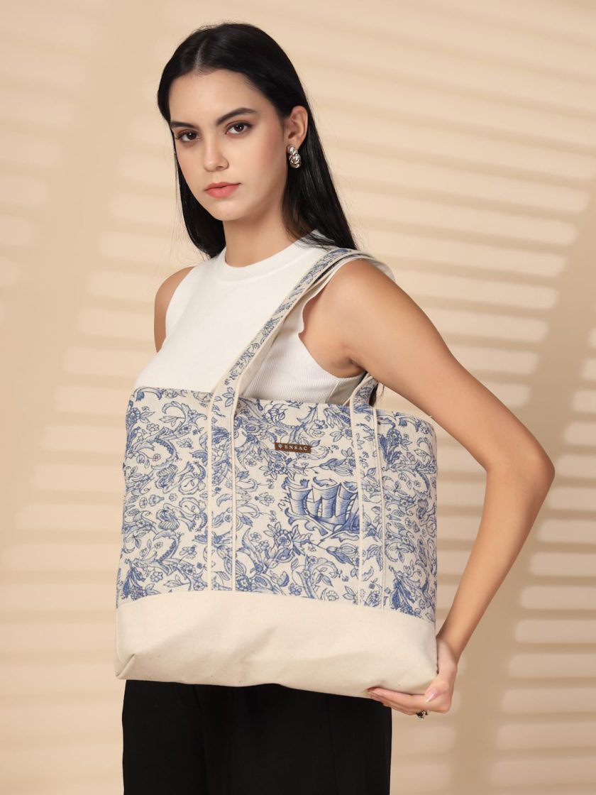 ENSAC - Women Printed Shopper Tote Bag