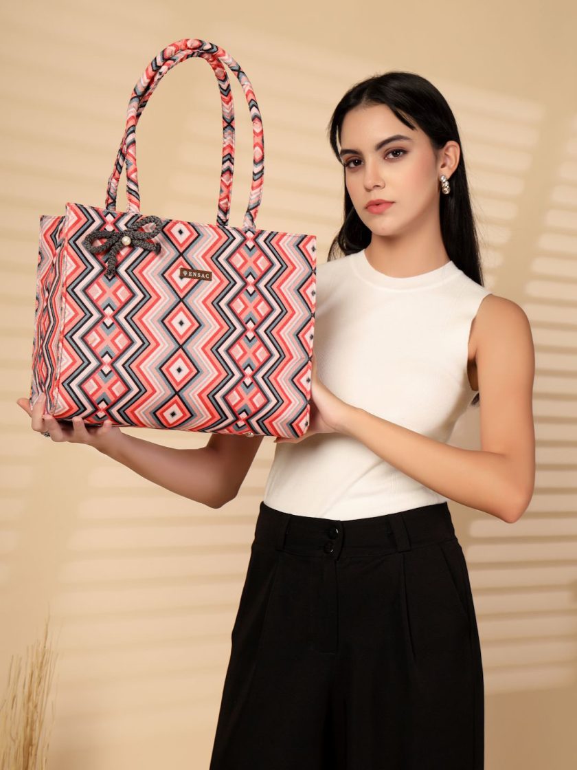 ENSAC - Women Printed Shopper Tote Bag