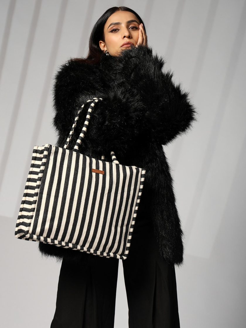ENSAC - Women Striped Tote Bag