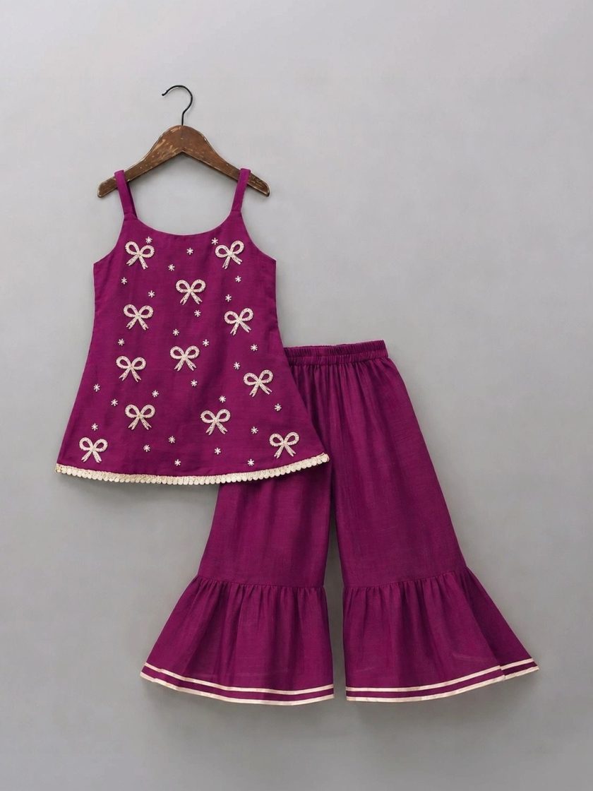 KidsFlower - Girls Embroidered Kurta Sets