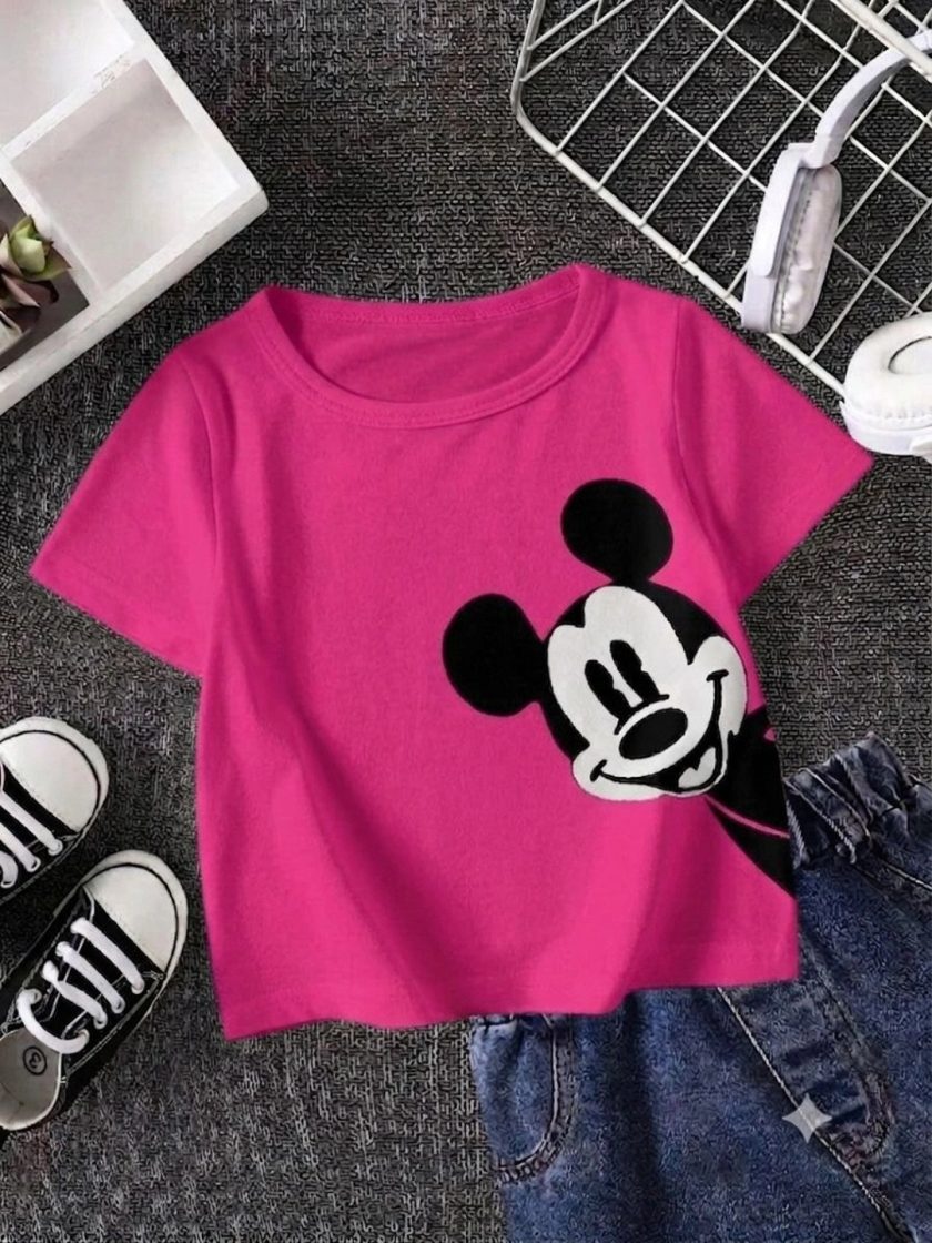 YK Disney - Kids Mickey Mouse Printed T-shirt