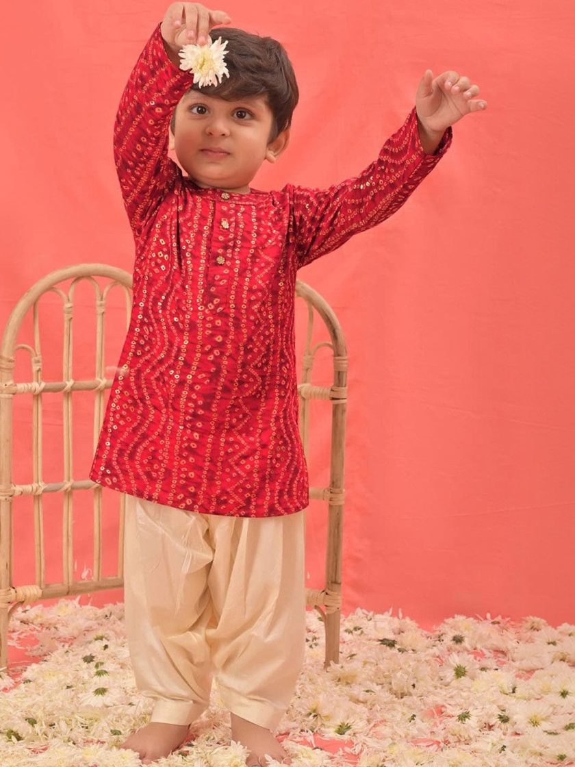 VASTRAMAY - Boys Printed Kurta Set