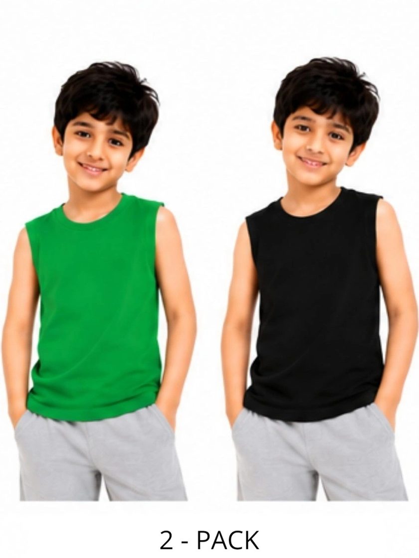 Kidello - Boy Girl Solid Cotton Tshirt