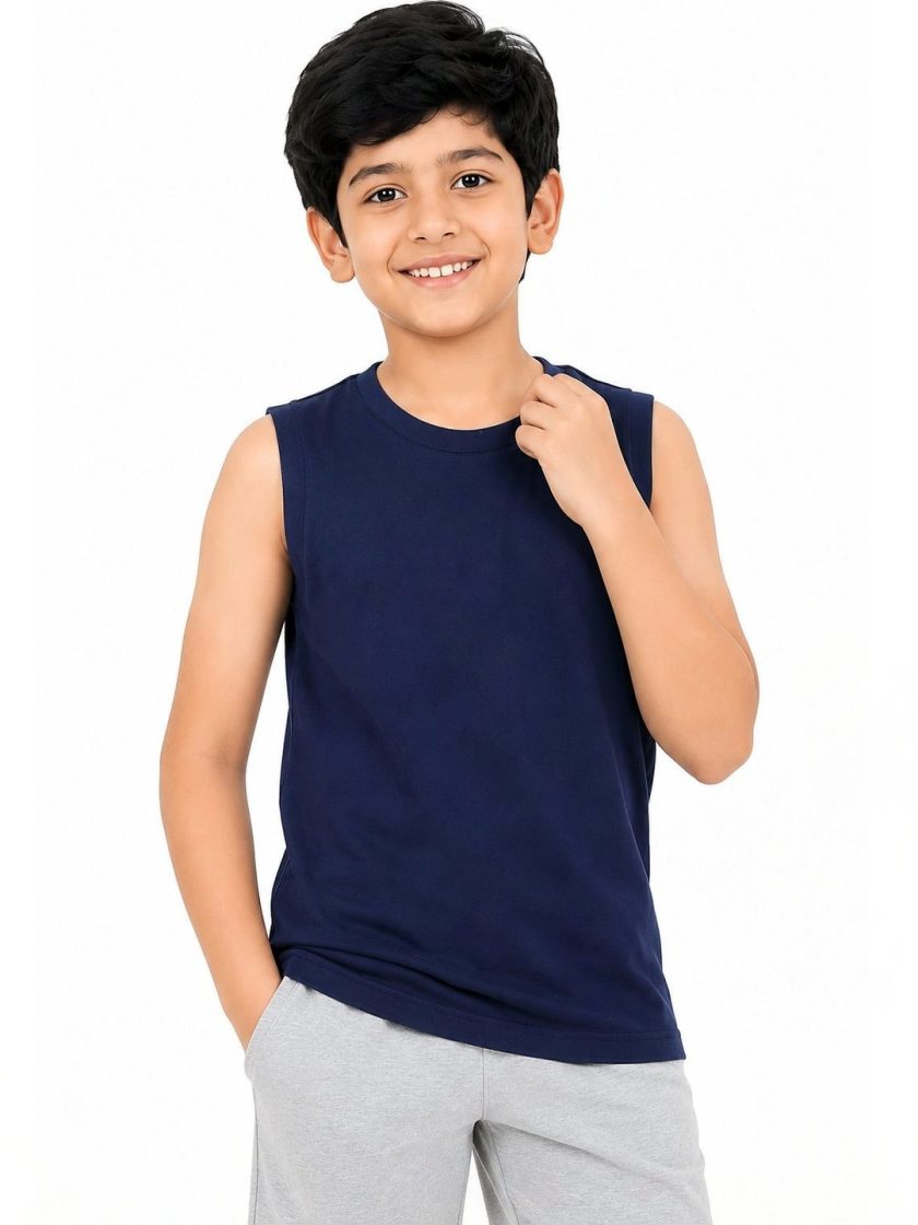 Kidello - Boy Girl Solid Cotton Tshirt