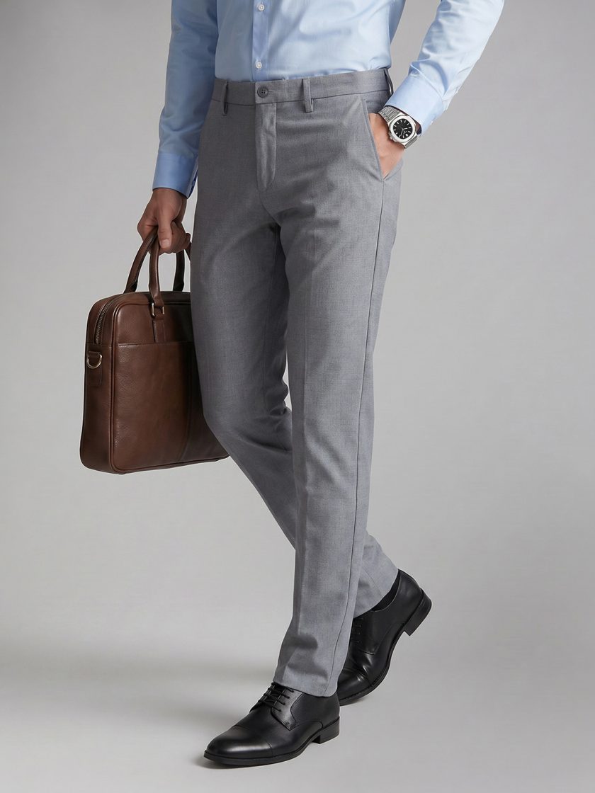 Allen Solly - Men Slim Fit Formal Trousers