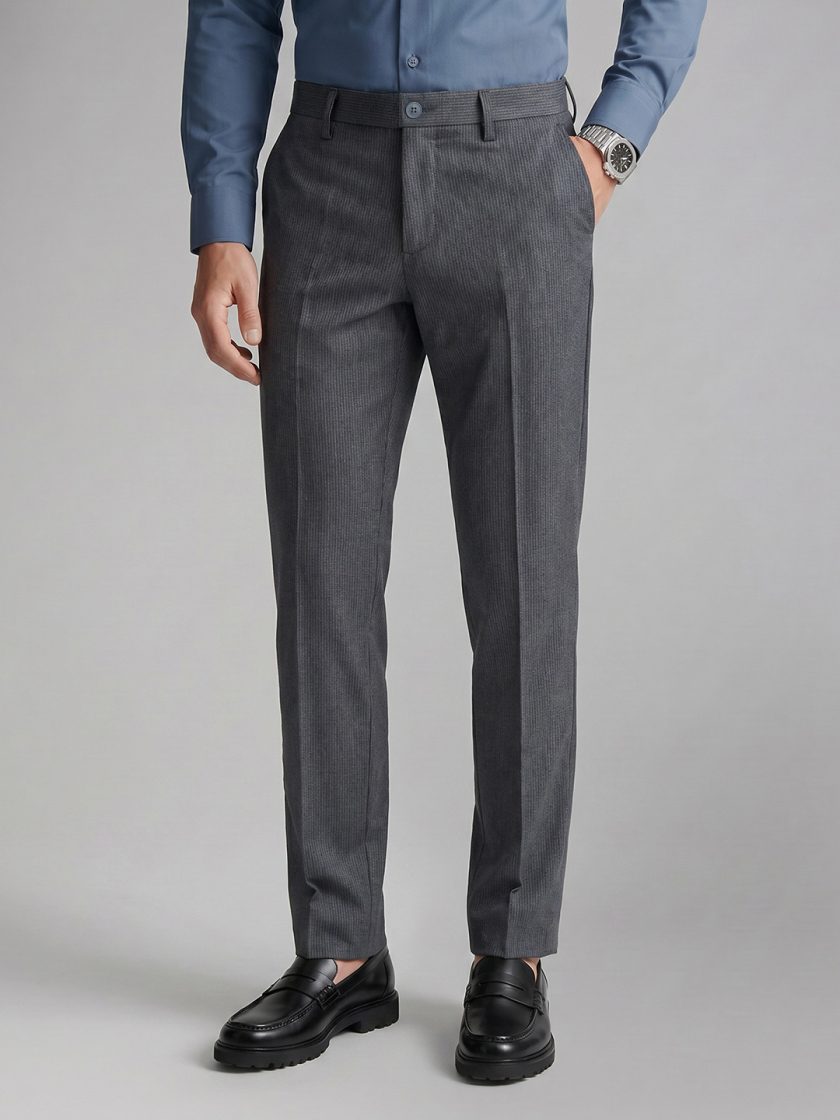 Allen Solly - Men Flat-Front Formal Trouser