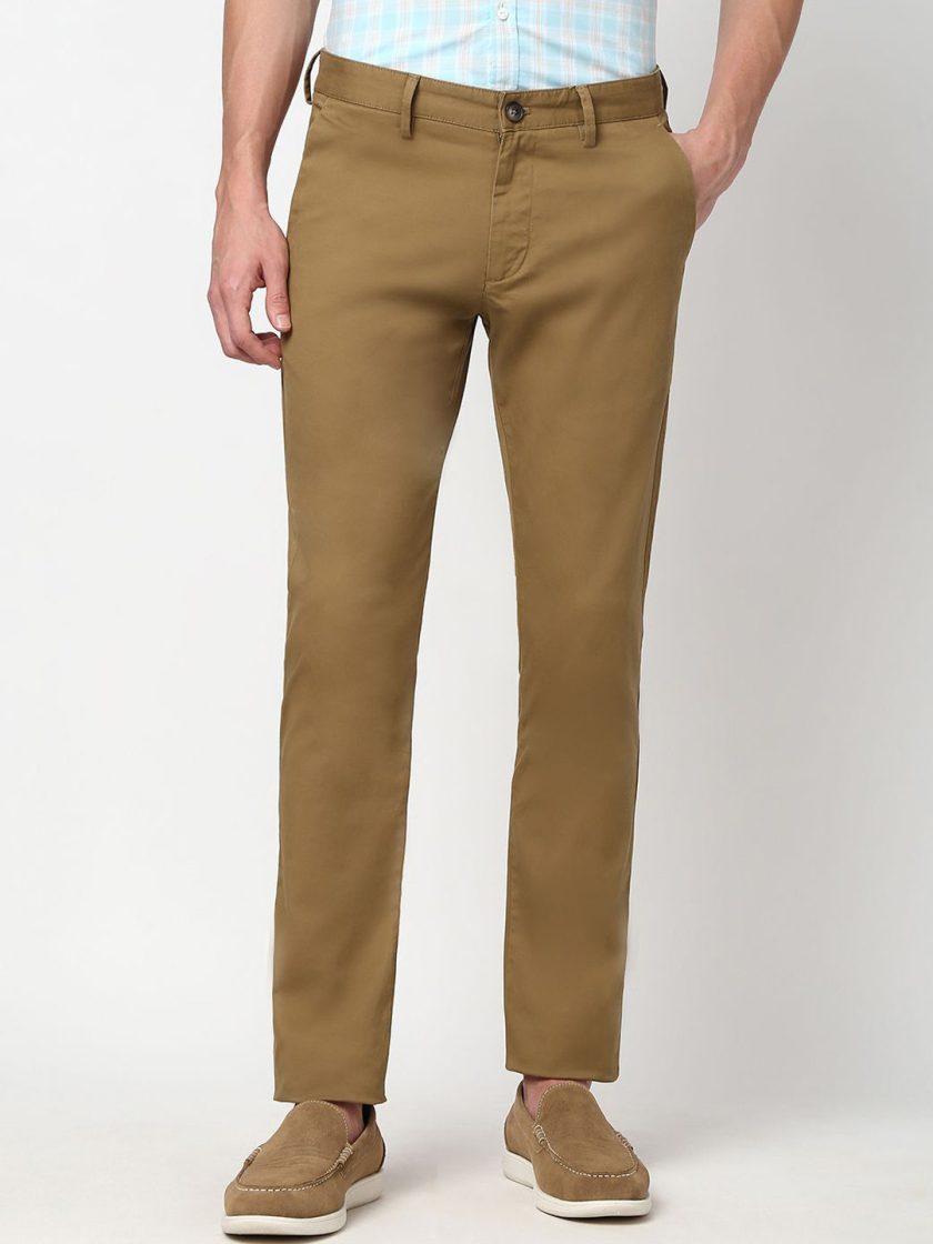 Peter England Casuals - Regular Fit Cotton Trousers
