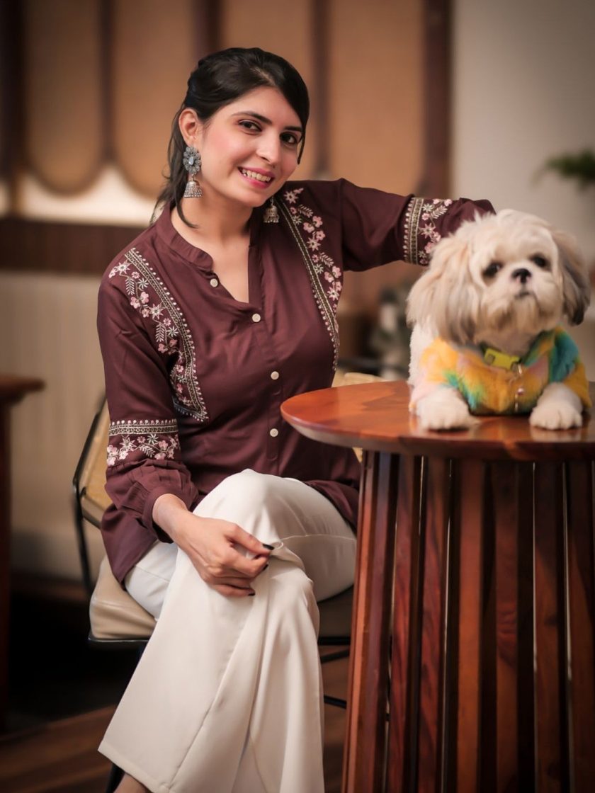 KALINI - Mandarin Collar Tunic