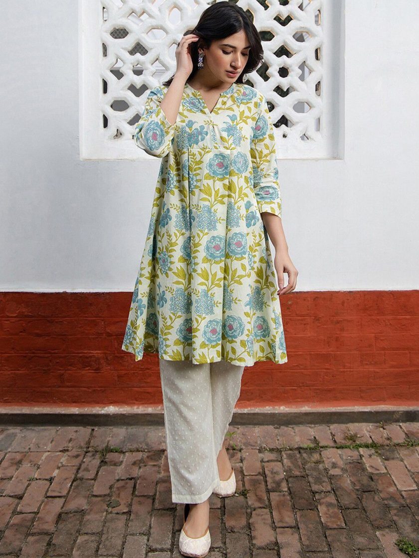 Janasya - Printed Cotton A-Line Tunic