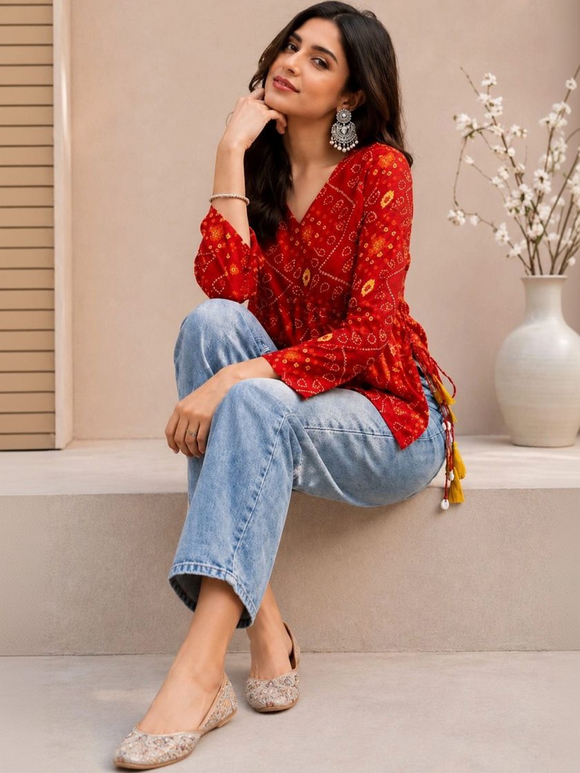 Youthnic - Bandhani Printed Kurti