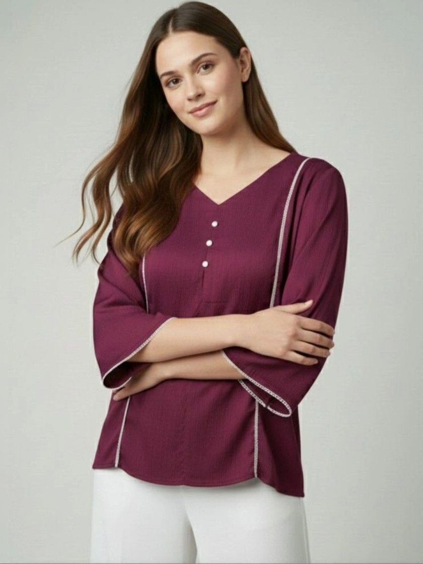 Mitera - Solid Casual Top
