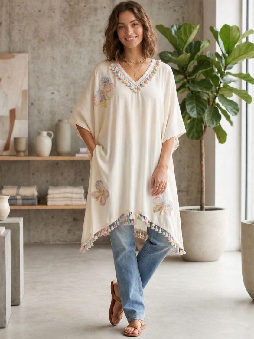GoSriKi - Embellished Kaftan Kurti